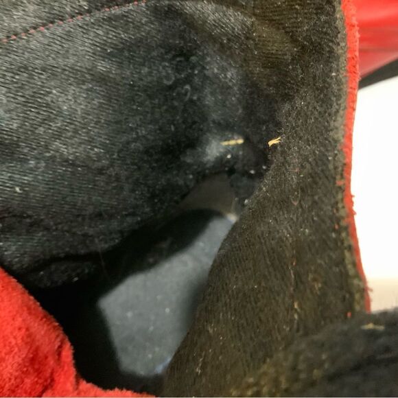 Laredo Women’s Red Western Roper Cowboy Boots Size 7 Soft Sole Lace Up - Picture 11 of 13